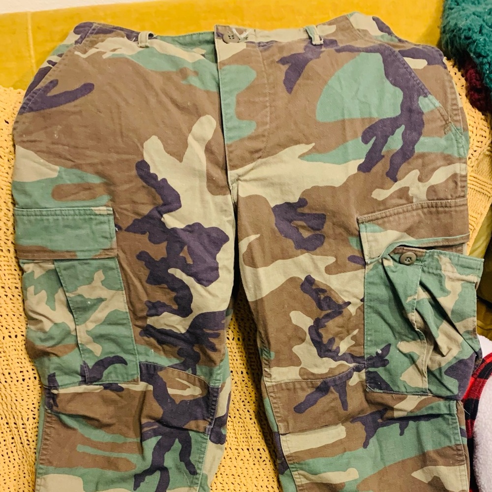 Vintage camouflage cargo pants